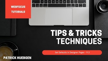 WebFOCUS Tips & Tricks - Setting default values for Filters in Designer 9.3