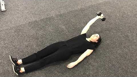 Eccentric shoulder flexion