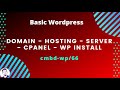 Basic wordpress bangla tutorial | Domain - Hosting - Server - cPanel - wp install by AB Robin