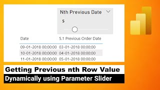 Power BI - How to dynamically find the previous nth row value