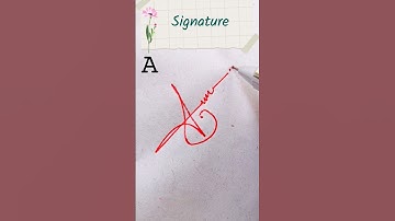 How to draw A signature 😱 #howtosign #viralsignature #stylishsignature #reels 💙