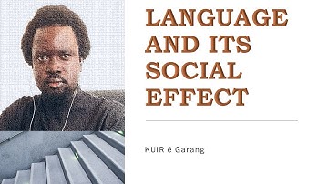 Discourse: Language-in-Use and its social effects