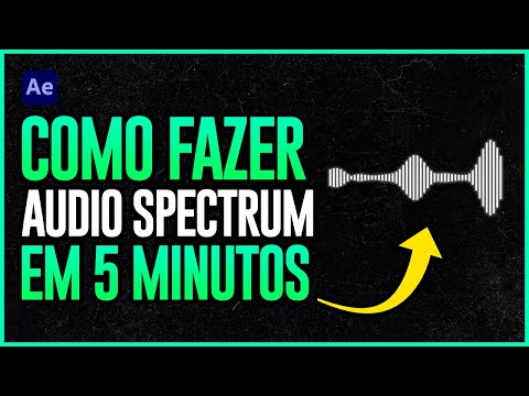 Como fazer AUDIO SPECTRUM em 5 MINUTOS - Tutorial AFTER EFFECTS