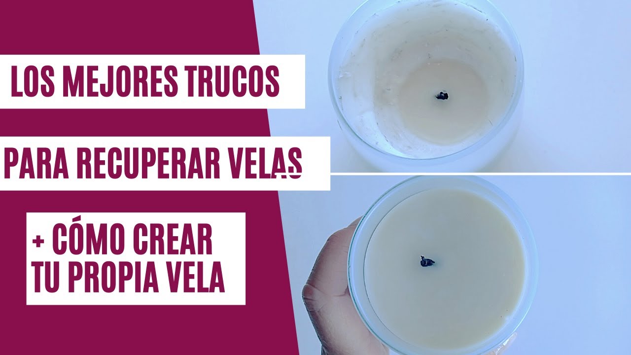 El mejor truco para RECUPERAR VELAS  truco para FABRICAR TU VELA sin mecha