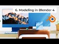 Lesson 6. Modeling in Blender 4 For TOTAL Beginners. Table Chair Computer Keyboard and more .