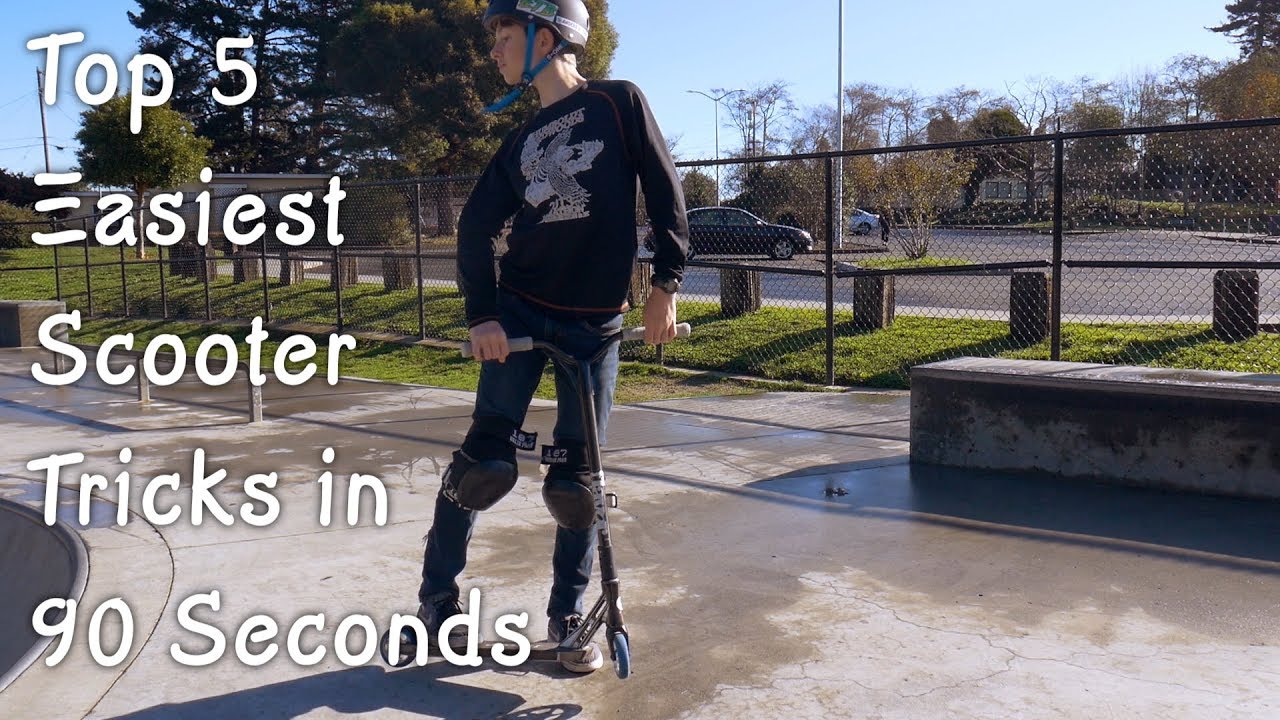 5 EASY Scooter Tricks in 90 SECONDS YouTube