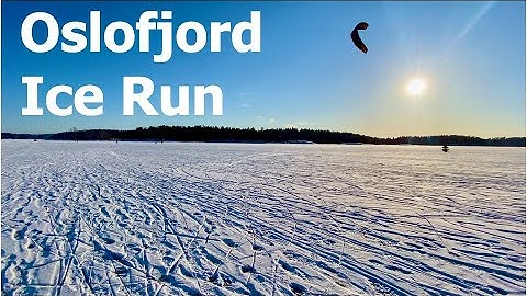 Virtual Run | On the Oslofjord Ice ❄️☀️ 4K