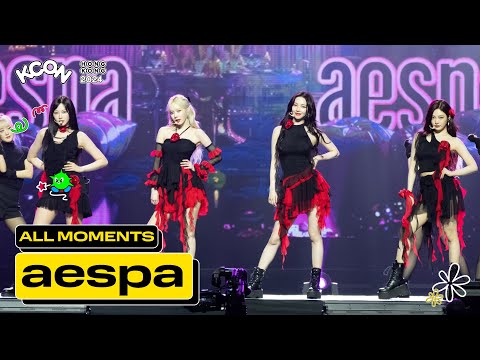 aespa (에스파) ALL MOMENTS 🎁🧡 | KCON HONG KONG 2024 - YouTube