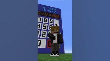 WORKING CALCULATOR in MINECRAFT!!!??? #shorts #minecraft #redstone #calculator
