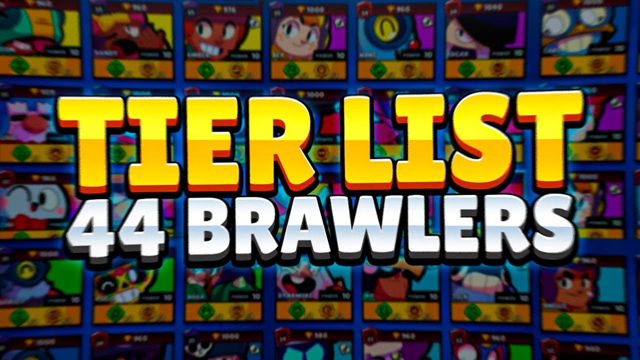 Pro Ranks All 44 Brawlers From Worst To Best March Tier List Youtube - brawl stars classement brawler