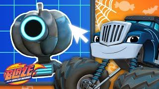 Crusher Builds Robots #7 For Halloween | Games For Kids | Blaze and the Monster Machines