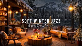 Download Lagu Calm Winter Jazz in Lakeside ⛄ Cozy Coffee Shop Ambience ~ Soft Jazz Background Music for Studying MP3