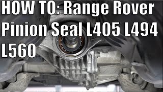 How to replace Range Rover / Sport Rear diff pinon seal L405 L494 RR RRS 5.0L V8 3.0L with RKX kit