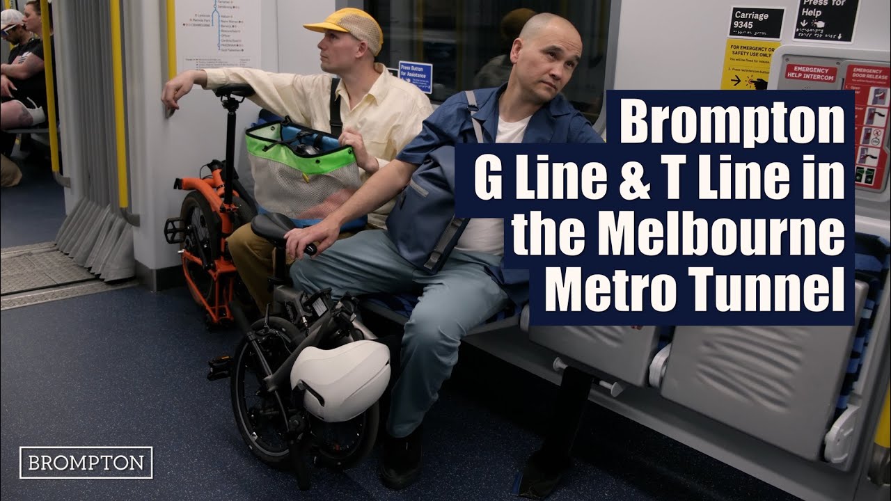 Brompton bicycles on the new Melbourne Metro Tunnel