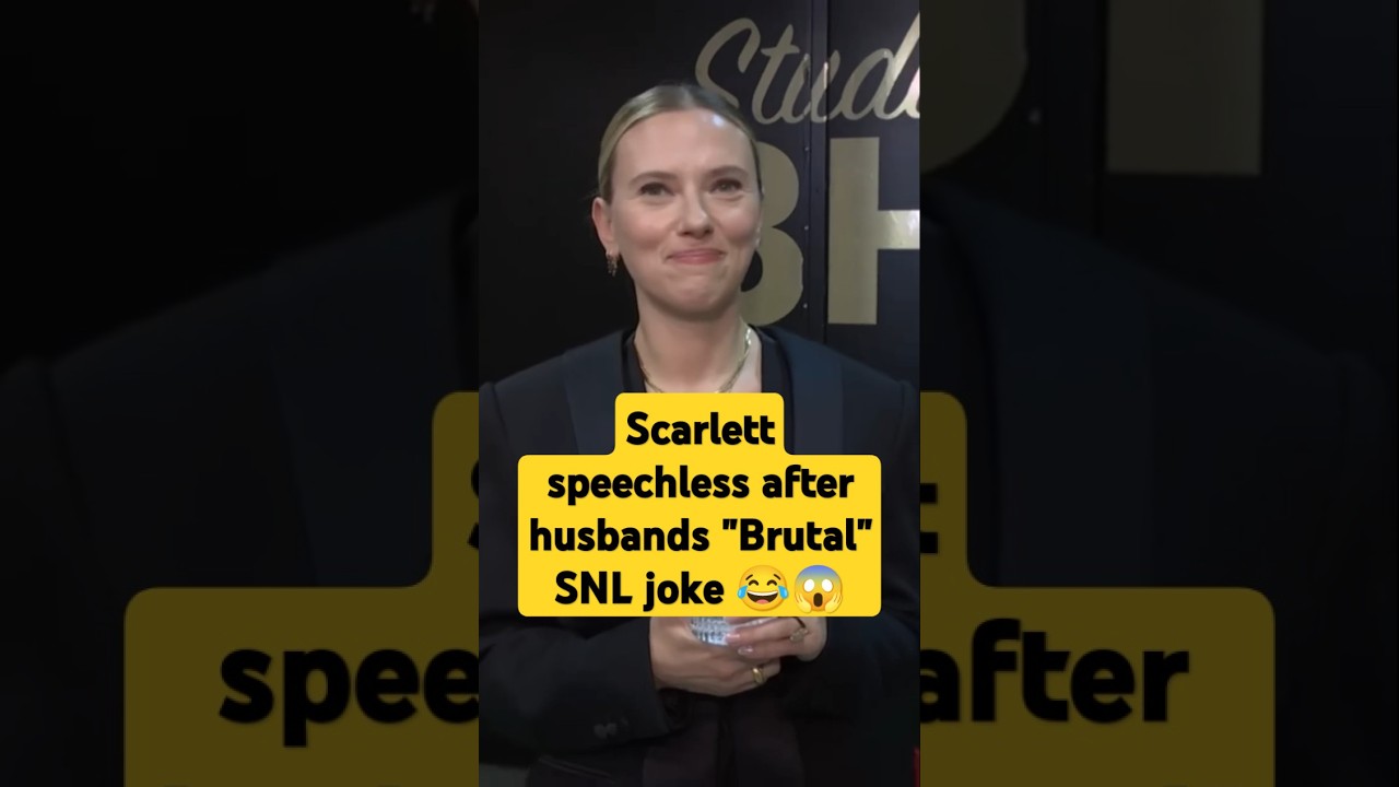 Scarlett Johansson's JAW-DROPPING Reaction to Colin Jost's SNL Joke!