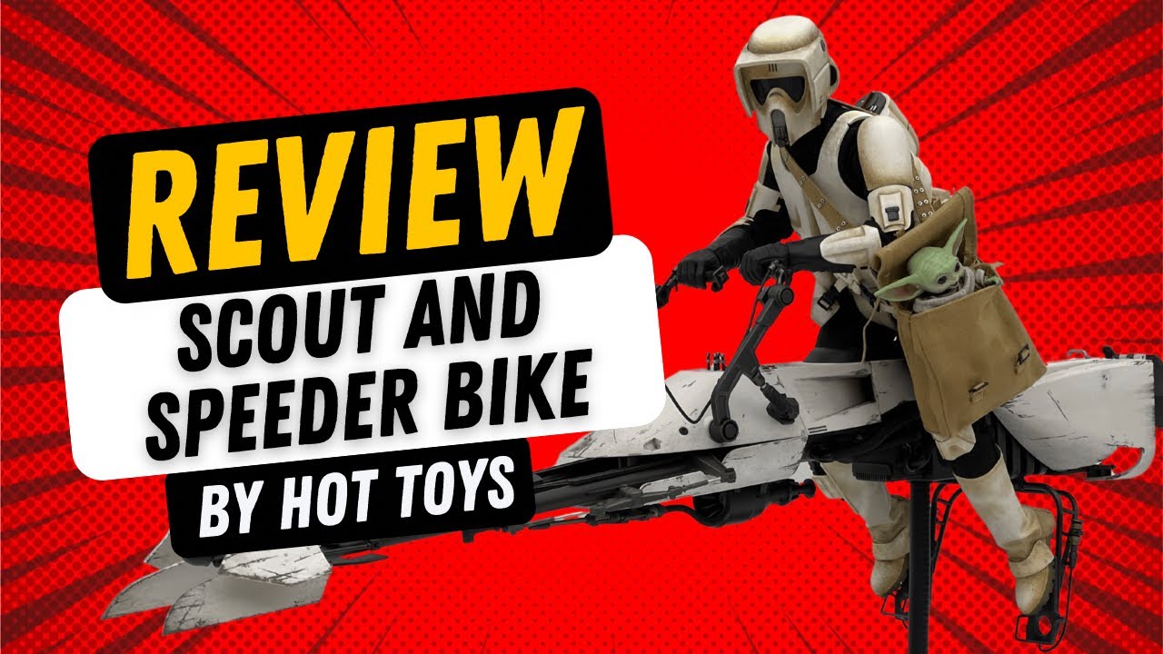 Review Star Wars Scout and Speeder Bike w/ Baby Yoda The Child Grogu