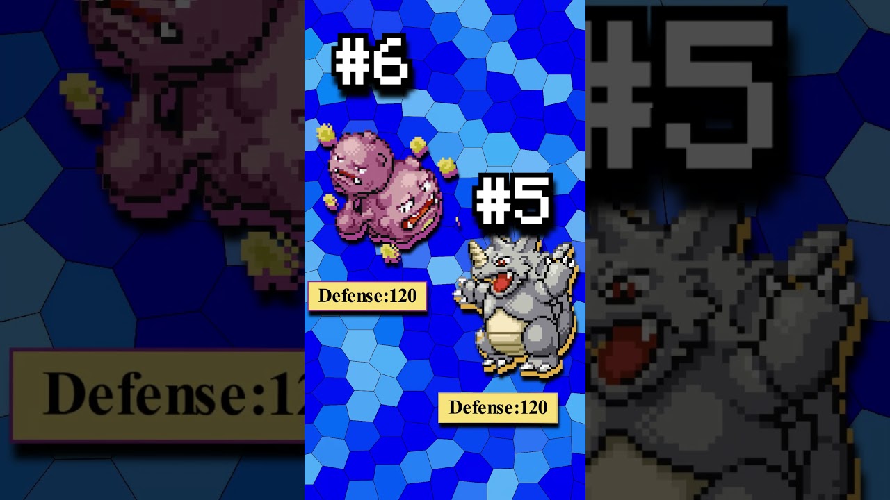 10 лучших покемонов ЗАЩИТЫ в 1-м поколении!