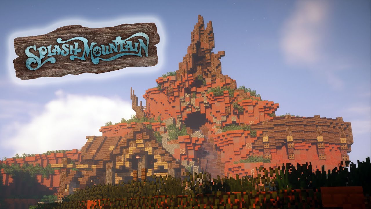 Splash Mountain Trailer Minecraft Disneyland ImagineFun YouTube