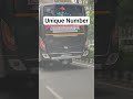 Unique bus number plate. #yt #ytshorts