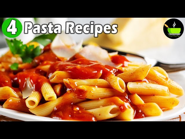 4 Pasta Recipes | Indian Style Pasta Recipes | Quick & Easy Pasta Recipes| Pasta Lunch Dinner Recipe | She Cooks