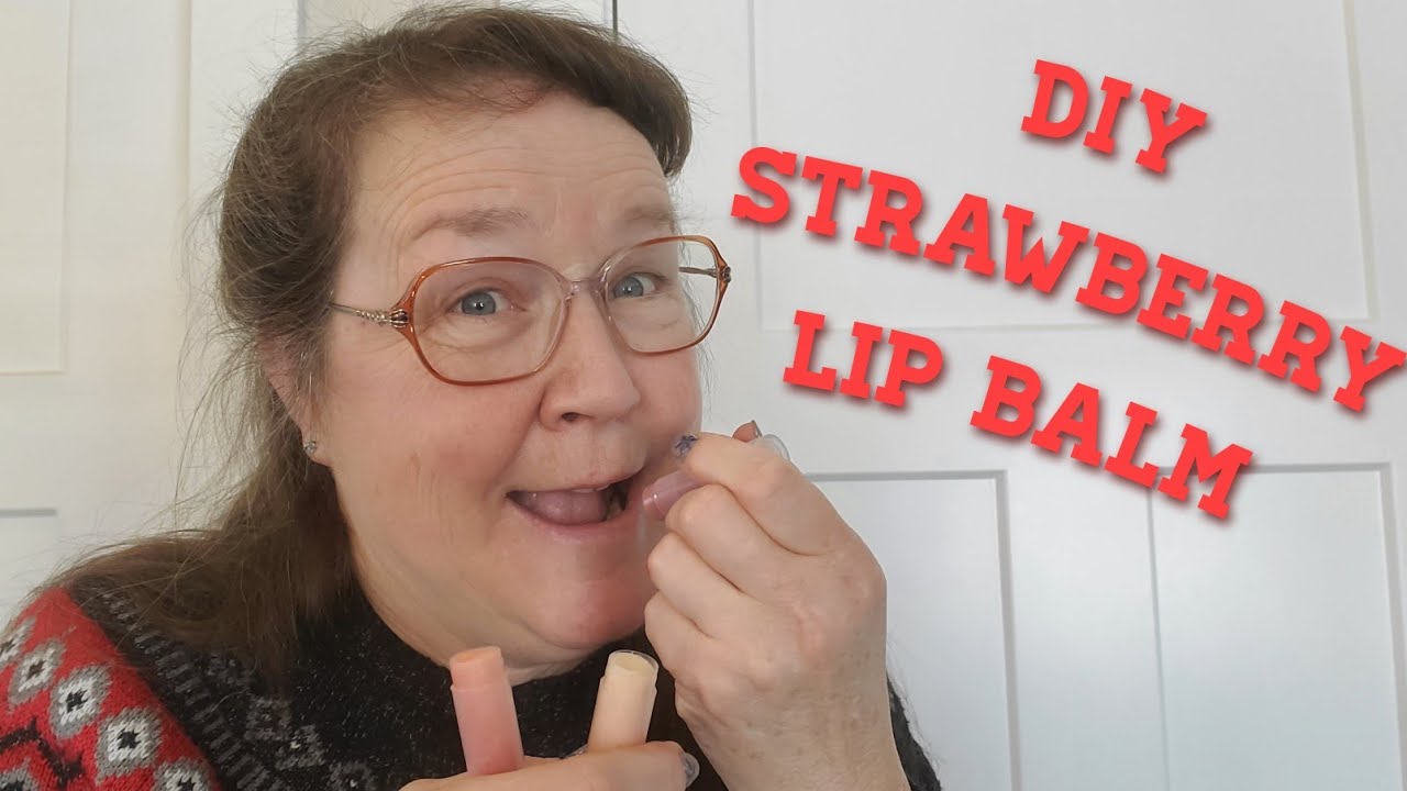 How to make a Strawberry Lip Balm using natural, nontoxic ingredients