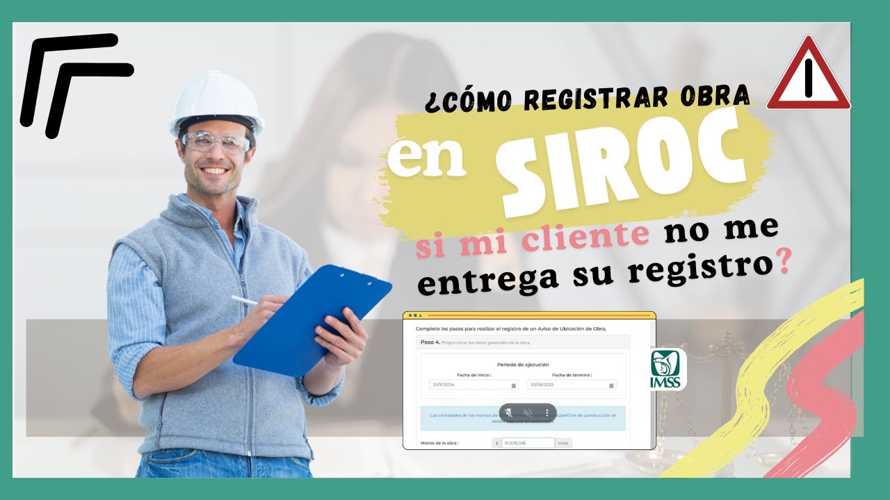 SIROC: ¿Cómo registrar cuando el cliente no hace llegar su registro? Aviso de ubicación de Obra