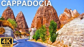 Scenic Drive 4K: Cappadocia (Kapadokya Türkiye) Turkey 🇹🇷 | City Travel