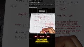 Sliding window maximum | Deque based optimal solution | DSA interview problem