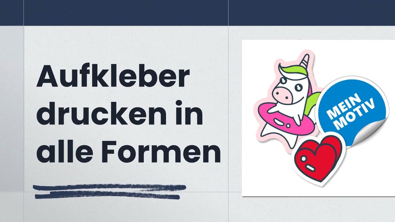 Aufkleber online drucken lassen