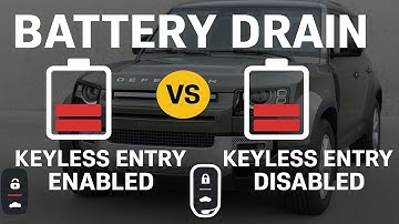 Land Rover Defender L663: Heeft het in- en uitschakelen van keyless entry tot gevolg dat de batte...