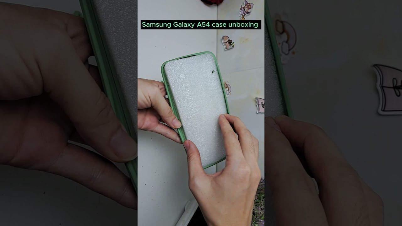 Samsung Galaxy A54 case unboxing [ green lovers] 