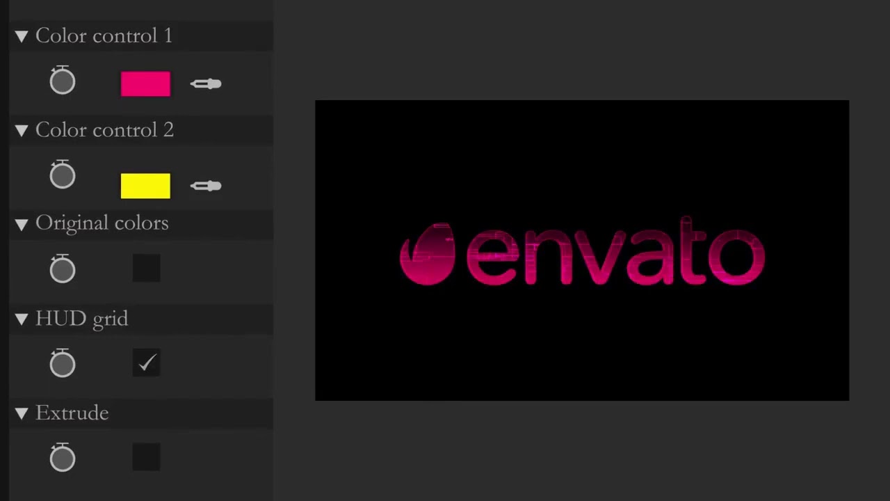Cyber Glitch Neon Logo Reveal - After Effects Template