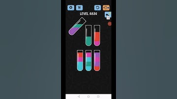 Water Color Sort Level 5830 Gameplay Solution