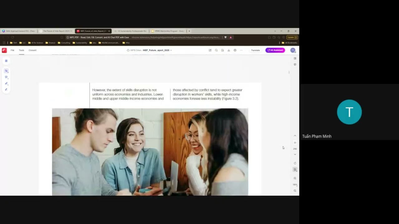 PRME Mentorship 2025: Skills for Sustainability Career : Katz's 3 skills model, WEF.