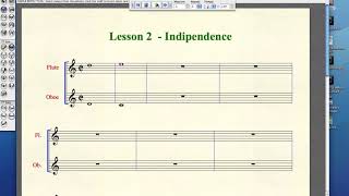 artofcounterpoint - counterpoint lesson 2: independence of parts