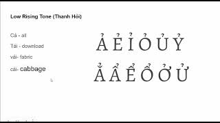 A1 lesson 03 All tones in Vietnames in one Video | Learn Vietnamese for beginners
