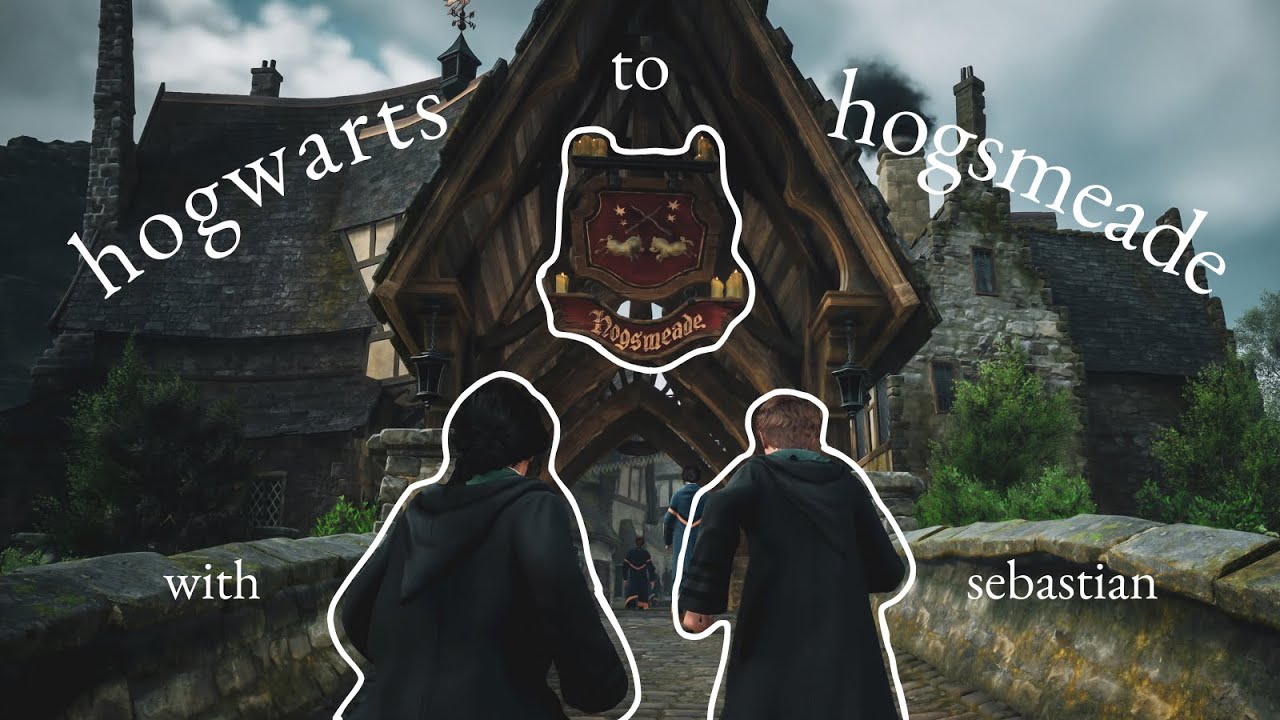 Walking to Hogsmeade with Sebastian   ||   HOGWARTS LEGACY