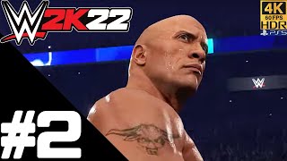 WWE 2K22 My Rise Mode Walkthrough Gameplay Part 2 – PS5 4K/60 FPS HDR No Commentary