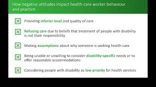 Module 2 Video 1: What are attitudinal barriers and why do they matter?