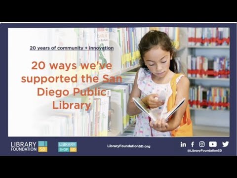 20 Ways the Library Foundation SD supported the library - YouTube