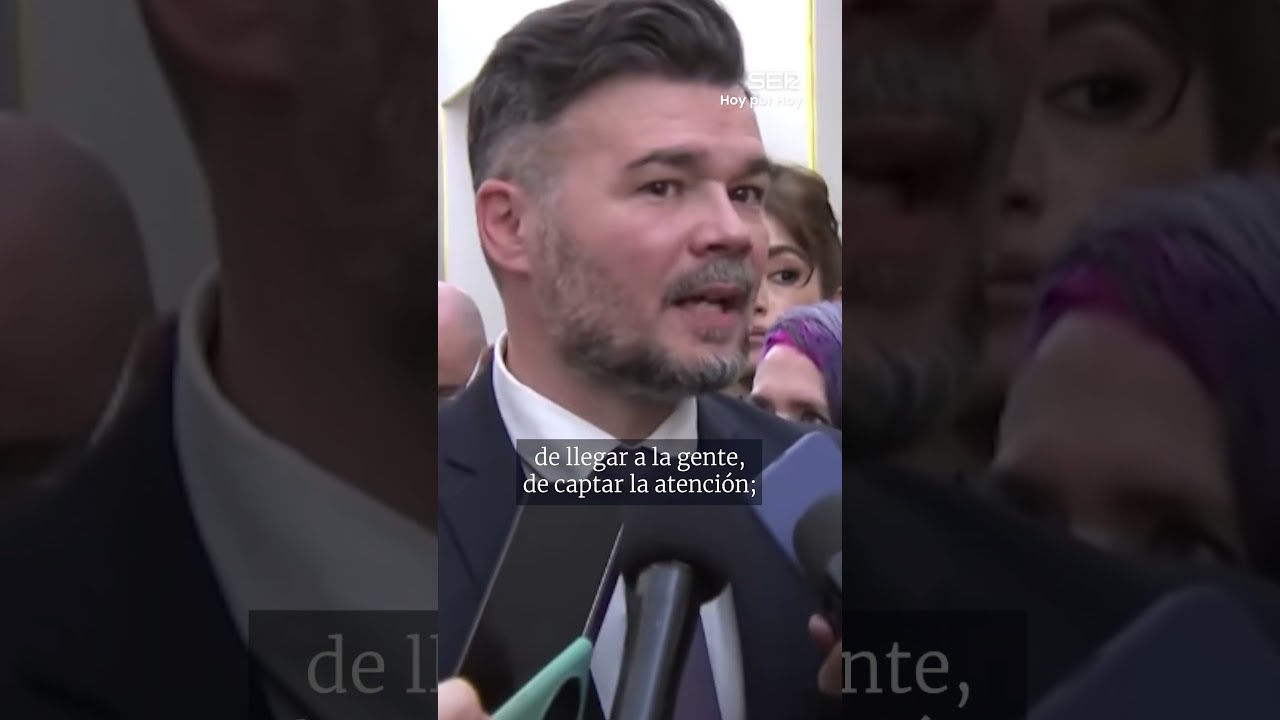 "RUFIÁN es el POLÍTICO MÁS BRILLANTE que tenemos EN EL CONGRESO" #rufian #erc #politica