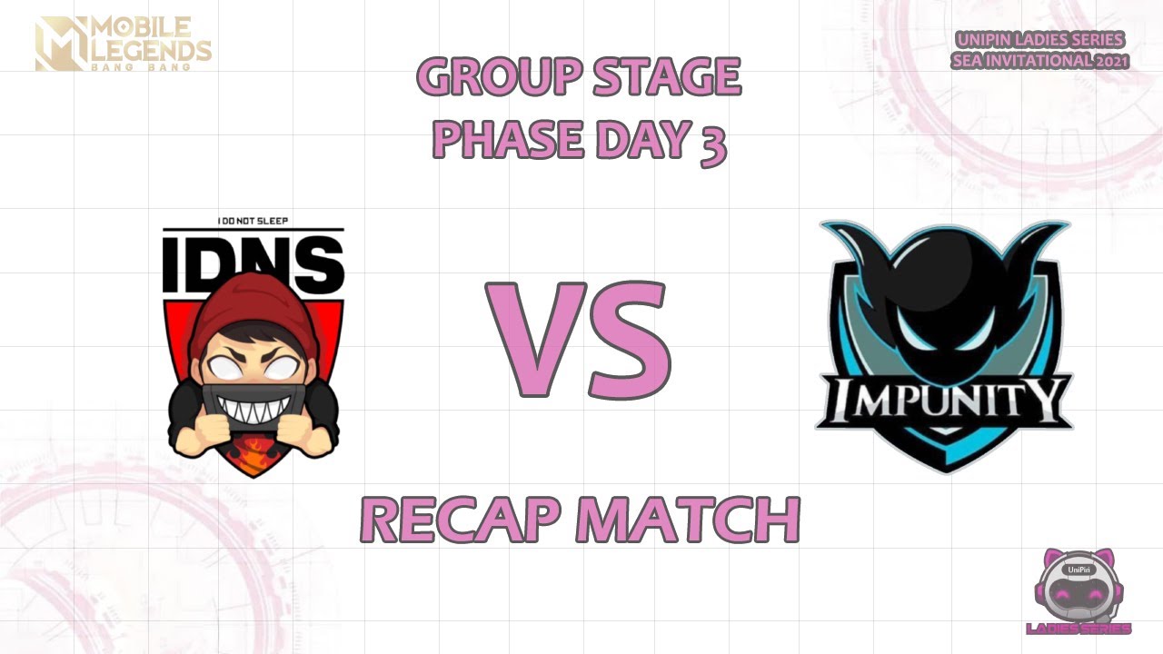 IDNS WINX vs IMPUNITY PIXIES | Phase Day 3 - Recap Game 1 UnIpin Ladies Series SEA Invitational