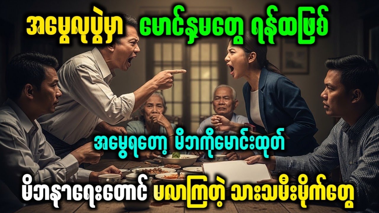 အမွေမရလို့ မိဘနာရေးကို မလာကြတဲ့ သားသမီးမိုက်များ (ဖြစ်ရပ်မှန် ပညာပေး)