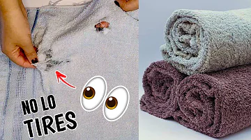 ¿Qué se puede hacer con las toallas viejas?