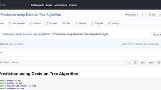 Prediction using Decision Tree Algorithm
