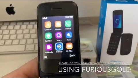 ALCATEL OT-2053X / OT-2053D FLASH AND LANGUAGE CHANGE