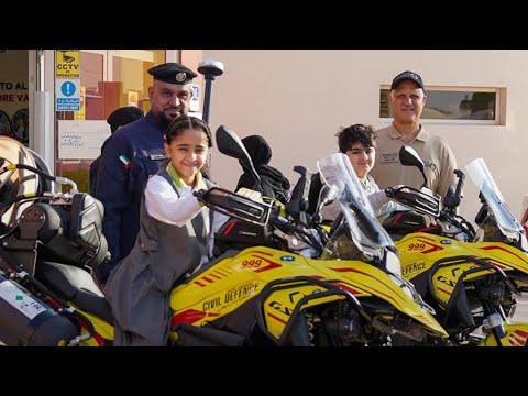 #هيئة_أبوظبي_للدفاع_المدني تشارك في استقبال الطلبة مع انطلاق العام الدراسي الجديد.