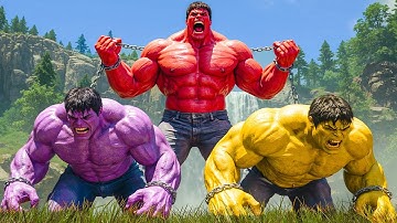 RED HULK vs GOLD HULK EPIC BATTLE! However, PURPLE HULK Unexpected SAVE Changes Everything!