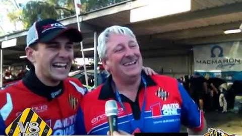 Adam Marjoram after race 2 at the Perth 400