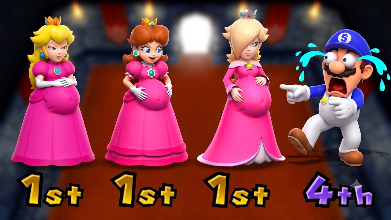 【マリオパーティ9】ミニゲーム大激闘！ピーチ＆デイジー＆ロゼッタ VS SMG4！まさかの結末に?